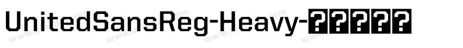UnitedSansReg-Heavy字体转换