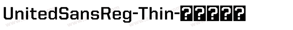 UnitedSansReg-Thin字体转换
