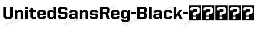 UnitedSansReg-Black字体转换