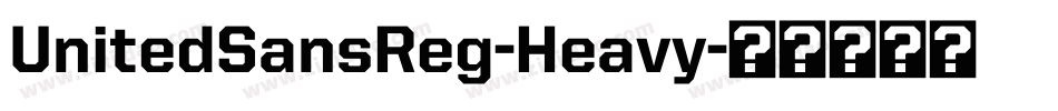 UnitedSansReg-Heavy字体转换
