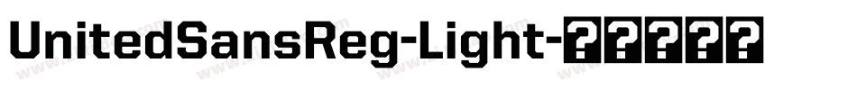 UnitedSansReg-Light字体转换