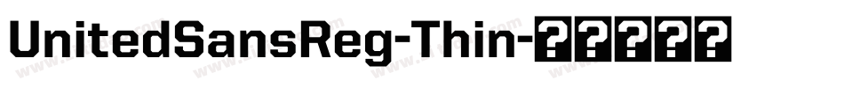 UnitedSansReg-Thin字体转换