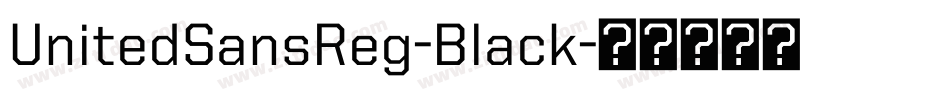 UnitedSansReg-Black字体转换