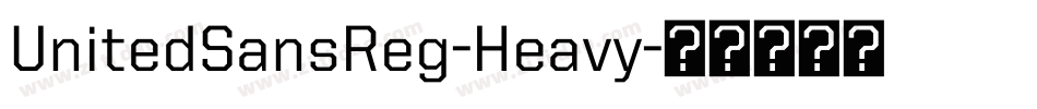 UnitedSansReg-Heavy字体转换