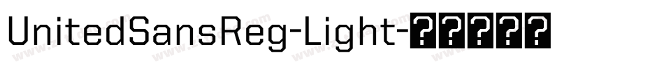 UnitedSansReg-Light字体转换