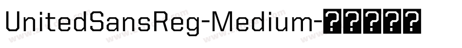 UnitedSansReg-Medium字体转换
