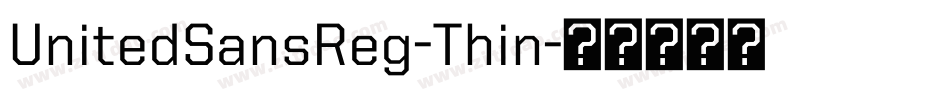 UnitedSansReg-Thin字体转换