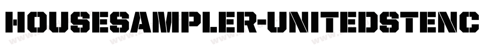 HouseSampler-UnitedStencil字体转换
