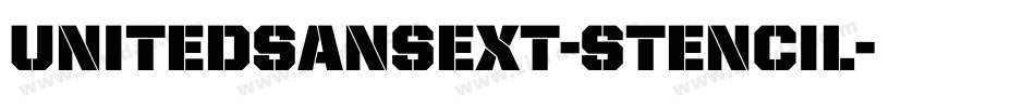 UnitedSansExt-Stencil字体转换