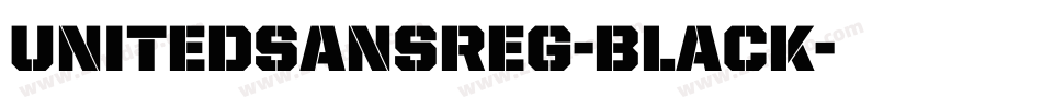 UnitedSansReg-Black字体转换