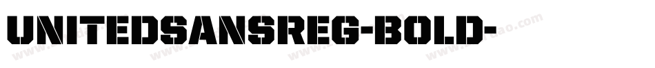 UnitedSansReg-Bold字体转换