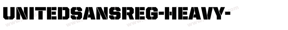 UnitedSansReg-Heavy字体转换