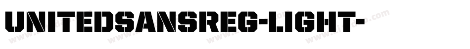 UnitedSansReg-Light字体转换