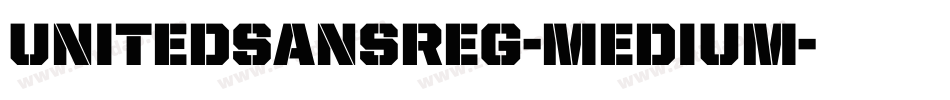 UnitedSansReg-Medium字体转换