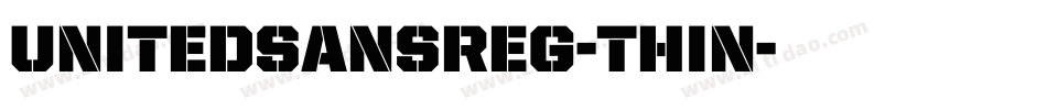 UnitedSansReg-Thin字体转换
