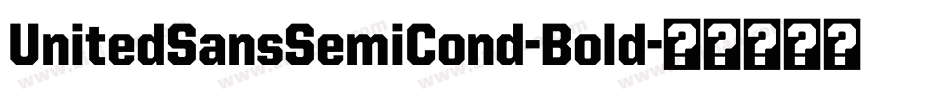 UnitedSansSemiCond-Bold字体转换