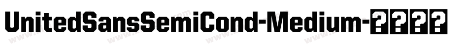 UnitedSansSemiCond-Medium字体转换