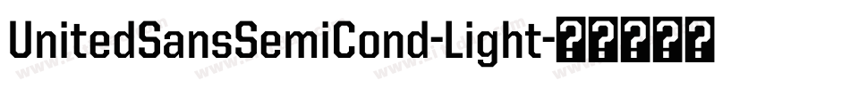 UnitedSansSemiCond-Light字体转换