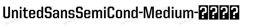 UnitedSansSemiCond-Medium字体转换