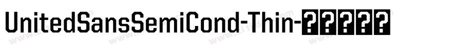 UnitedSansSemiCond-Thin字体转换