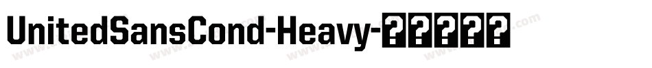 UnitedSansCond-Heavy字体转换