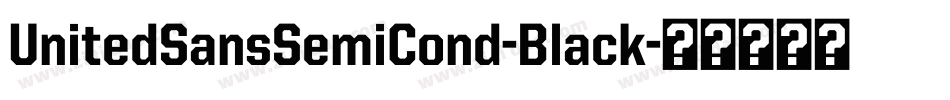 UnitedSansSemiCond-Black字体转换