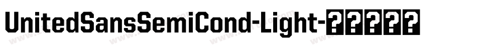 UnitedSansSemiCond-Light字体转换