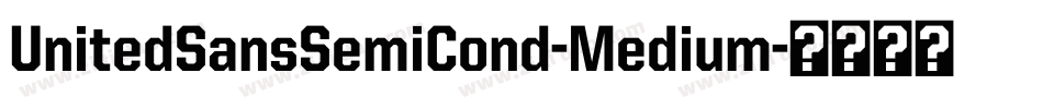 UnitedSansSemiCond-Medium字体转换
