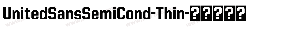 UnitedSansSemiCond-Thin字体转换