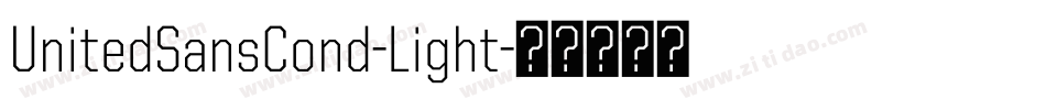 UnitedSansCond-Light字体转换