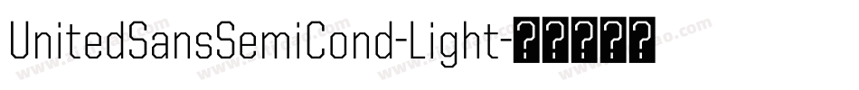 UnitedSansSemiCond-Light字体转换