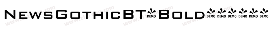 NewsGothicBT-Bold字体转换