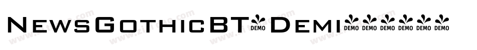 NewsGothicBT-Demi字体转换