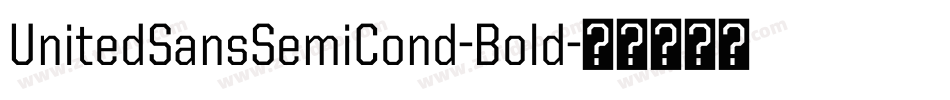 UnitedSansSemiCond-Bold字体转换
