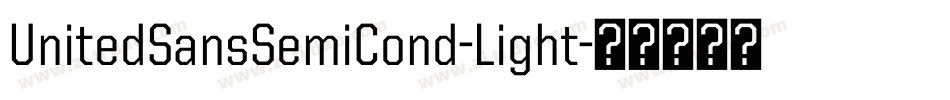 UnitedSansSemiCond-Light字体转换