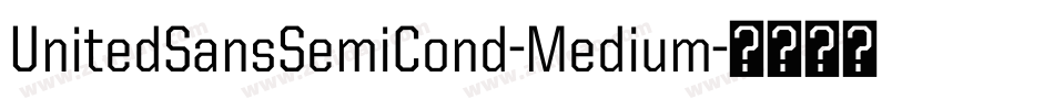 UnitedSansSemiCond-Medium字体转换
