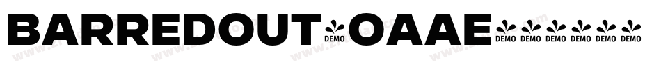 BarredOut-OAAe字体转换 BarredOut-OAAe字体转换