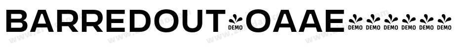 BarredOut-OAAe字体转换 BarredOut-OAAe字体转换