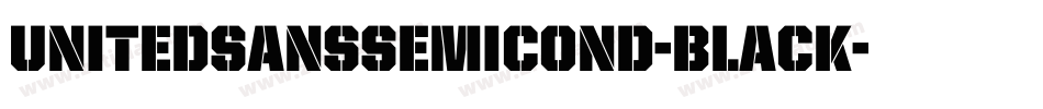 UnitedSansSemiCond-Black字体转换