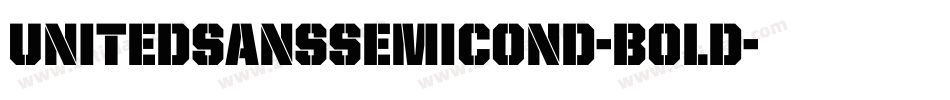 UnitedSansSemiCond-Bold字体转换