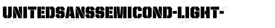 UnitedSansSemiCond-Light字体转换