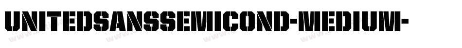 UnitedSansSemiCond-Medium字体转换