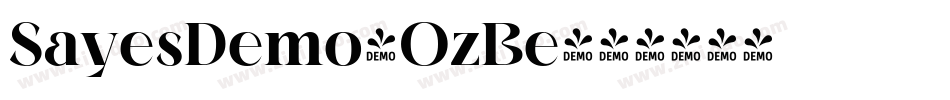 SayesDemo-OzBe字体转换 SayesDemo-OzBe字体转换
