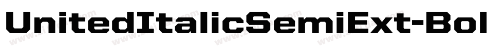 UnitedItalicSemiExt-Bold字体转换