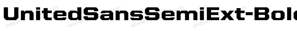 UnitedSansSemiExt-Bold字体转换