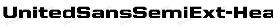 UnitedSansSemiExt-Heavy字体转换