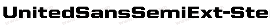 UnitedSansSemiExt-Stencil字体转换