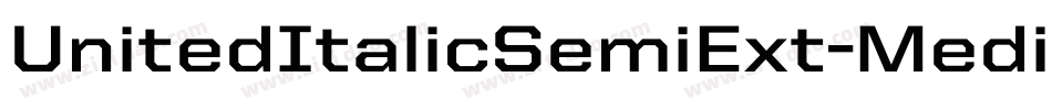 UnitedItalicSemiExt-Medium字体转换