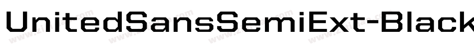 UnitedSansSemiExt-Black字体转换