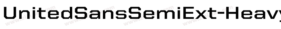 UnitedSansSemiExt-Heavy字体转换
